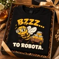 Koszulka dla pszczelarza z nadrukiem bzzz to robota zapakowana na prezent
