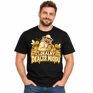 Koszulka dla pszczelarza „Lokalny Dealer Miodu”