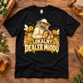 Koszulka dla pszczelarza lokalny dealer miodu koszulka leży płasko