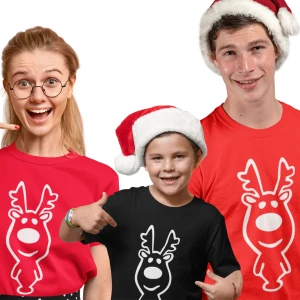 Zestaw Świąteczny 2+1 Reniferek Mama Tata Dziecko