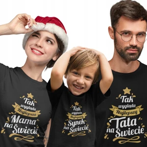 Zestaw Świąteczny 2+1 Tata Mama Dziecko Choinka Mama Tata Dziecko