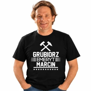 Koszulka dla emeryta Górnika - Grubiorz Emeryt + imię