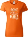 Dzień Mamy Matki Koszulka kolor Pomarańczowy AlleKoszulki Dom jes tam gdzie Mama.jpg