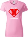 Dzień Mamy Matki Koszulka kolor Jasny Róż AlleKoszulki Super Mama.jpg