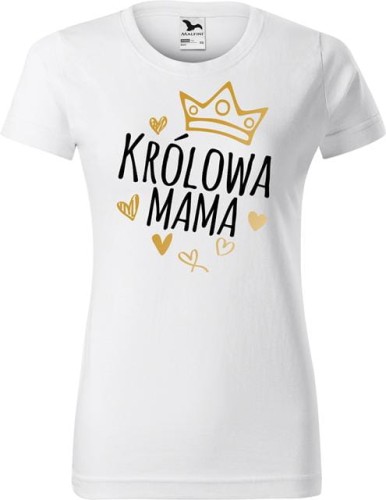 Dzień Mamy Matki Koszulka kolor Biały AlleKoszulki Królowa Mama.jpg