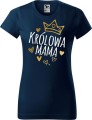 Dzień Mamy Matki Koszulka kolor Granatowy AlleKoszulki Królowa Mama.jpg