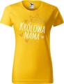 Dzień Mamy Matki Koszulka kolor Żółty AlleKoszulki Królowa Mama.jpg