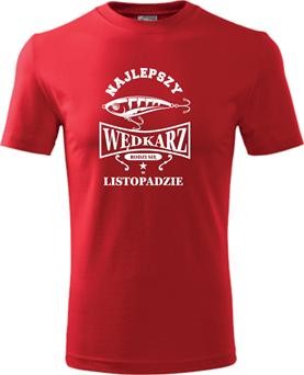Wędkarz listopad czerwona