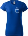 Koszulka damska t-shirt kolor Chabrowy Kieszonka Kotek Allekoszulki Koszulka WOW.jpg