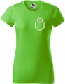 Koszulka damska t-shirt kolor Green Apple Zielone Jabłuszko Kieszonka Kotek Allekoszulki Koszulka WOW.jpg