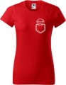 Koszulka damska t-shirt kolor Czerwony Kieszonka Owieczka Allekoszulki Super Prezent.jpg