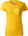 Koszulka damska t-shirt kolor Żółty Kieszonka Owieczka Allekoszulki Super Prezent.jpg