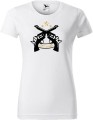Koszulka damska t-shirt Łobuziara 02 Kolor Biały AlleKoszulki Gwiazdki Pistolety.jpg