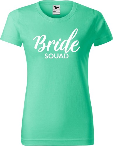 Bride Squad 02 Koszulka damska kolor Miętowy AlleKoszulki Wieczór Panieński, Drużyna Panny Młodej.jpg