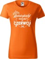 Koszulka damska t-shirt kolor Pomarańczowy Księżniczki rodzą się w Czerwcu 02 AlleKoszulki Urodziny.jpg