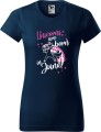 Koszulka damska t-shirt kolor Ciemny Granat Unicorns are born in June AlleKoszulki Urodziny, Jednorożce.jpg