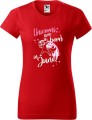 Koszulka damska t-shirt kolor Czerwony Unicorns are born in June AlleKoszulki Urodziny, Jednorożce.jpg