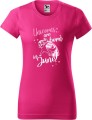 Koszulka damska t-shirt kolor Malinowy Unicorns are born in June AlleKoszulki Urodziny, Jednorożce.jpg