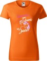 Koszulka damska t-shirt kolor Pomarańczowy Unicorns are born in June AlleKoszulki Urodziny, Jednorożce.jpg