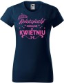 Koszulka damska t-shirt kolor Ciemny Granat Księżniczki rodzą się w Kwietniu 02 AlleKoszulki Urodziny.jpg