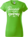 Koszulka damska t-shirt kolor Green Apple Zielone Jabłuszko Księżniczki rodzą się w Kwietniu 02 AlleKoszulki Urodziny.jpg