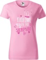Koszulka damska t-shirt nadruk Królowe rodzą się w Sierpniu kolor Jasny Róż AlleKoszulki AlleUrodziny.jpg