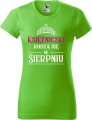 Koszulka damska t-shirt nadruk Księżniczki rodzą się w Sierpniu 01 kolor Green Apple Zielone Jabłuszko AlleKoszulki AlleUrodziny.jpg