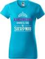 Koszulka damska t-shirt nadruk Księżniczki rodzą się w Sierpniu 01 kolor Turkusowy AlleKoszulki AlleUrodziny.jpg