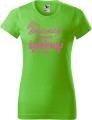 Koszulka damska t-shirt nadruk Księżniczki rodzą się w Sierpniu 02 kolor Green Apple Zielone Jabłuszko AlleKoszulki AlleUrodziny.jpg