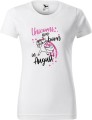 Koszulka damska Unicorns are born in August AlleKoszulki Super prezent kolor Biały.jpg