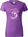 Koszulka damska Unicorns are born in August AlleKoszulki Super prezent kolor Fioletowy.jpg