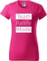 Koszulka damska kolor Malinowy nadruk Team Panny Młodej 01 AlleKoszulki Wieczór Panieński AlleZabawa.jpg