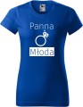 Koszulka damska kolor Chaber nadruk Panna Młoda 01 AlleKoszulki Wieczór Panieński AlleZabawa.jpg