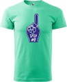 Koszulka męska w kolorze miętowym z nadrukiem TATA#1 AlleKoszulki Dzień Taty, Ojca.jpg
