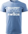 Koszulka męska kolor błękitny nadruk Najlepszy Tata na Świecie 01 AlleKoszulki Dzień Taty, Ojca, urodziny, imieniny.jpg