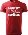Koszulka męska kolor czerwony nadruk Najlepszy Tata na Świecie 01 AlleKoszulki Dzień Taty, Ojca, urodziny, imieniny.jpg