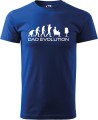 Koszulka męska kolor Chabrowy nadruk Dad Evolution AlleKoszulki Dzień Taty, Ojca.jpg