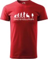 Koszulka męska kolor Czerwony nadruk Dad Evolution AlleKoszulki Dzień Taty, Ojca.jpg