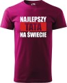 Koszulka męska kolor Malinowy nadruk Najlepszy Tata 02 AlleKoszulki Dzień Taty, Ojca.jpg