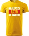 Koszulka męska kolor Żółty nadruk Najlepszy Tata 02 AlleKoszulki Dzień Taty, Ojca.jpg