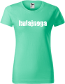 Koszulka damska kolor miętowy nadruk Hulajnoga 02 AlleKoszulki Sport Hulajnoga.png