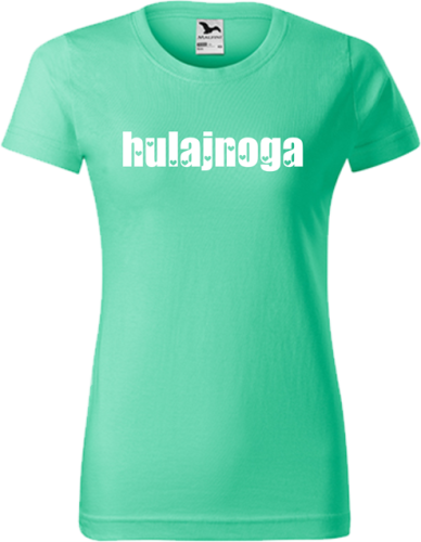 Koszulka damska kolor miętowy nadruk Hulajnoga 02 AlleKoszulki Sport Hulajnoga.png