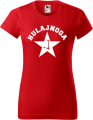 Koszulka damska kolor czerwony nadruk Hulajnoga 03 AlleKoszulki Sport Hulajnoga.png