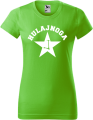 Koszulka damska kolor green apple zielone jabłuszko nadruk Hulajnoga 03 AlleKoszulki Sport Hulajnoga.png