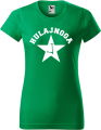 Koszulka damska kolor zieleń trawy nadruk Hulajnoga 03 AlleKoszulki Sport Hulajnoga.png