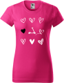 Koszulka damska kolor malinowy nadruk Love Hulajnoga AlleKoszulki Sport Hulajnoga.png