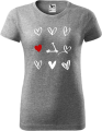Koszulka damska kolor szary nadruk Love Hulajnoga AlleKoszulki Sport Hulajnoga.png
