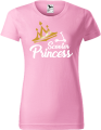 Koszulka damska kolor jasny róż nadruk Scooter Princess AlleKoszulki Sport Hulajnoga.png