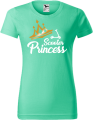 Koszulka damska kolor miętowy nadruk Scooter Princess AlleKoszulki Sport Hulajnoga.png