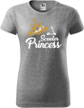 Koszulka damska kolor szary nadruk Scooter Princess AlleKoszulki Sport Hulajnoga.png